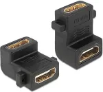 DeLOCK Adapter HDMI-A Buchse > A Buchse 90G gewinkelt mit Schraubanschluss
