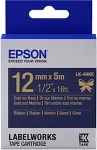 Tooner EPSON LabelWorks LK-4HKK - Satinband - gold on navy - Rolle (1,2 cm x 5 m) 1 Rolle(n) - f&uuml;r LabelWorks LW-Z900FK (C53S654002)
