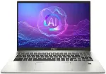 S&uuml;learvuti Msi Prestige A16 Al+A3HMG-036 AMD Ryzen AI 9 365 Laptop 40.6 cm (16") Quad HD+ 32 GB LPDDR5x-SDRAM 1 TB SSD Wi-Fi 7 (802.11be) Windows 11 Home Silver