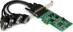 StarTech.com 4 Port Serielle PCI Express Schnittstellenkarte - 2 x RS232 2 x RS422 / RS485 - Serieller Adapter - PCIe - RS-232, RS-422, RS-485 - 4 Anschl&uuml;sse