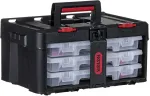 Keter Toolbox Stack'N'Roll (17210831/253380) with 3 organizers Black