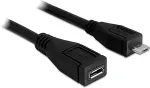DELOCK Verl&auml;ngerungskabel USB 2.0 Typ Micro-B Stecker > USB 2.0 Typ Micro-B Buchse 1 m