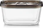 CASO Glass Vacuum Container with Plastic Lid | VacuBoxx Eco M | Transparent
