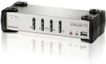 Aten | 4-Port PS/2-USB VGA/Audio KVMP Switch with OSD | CS1734B
