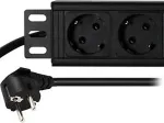 TOTEN Power strip 10 , 1.8m, 4 xCEE 7/4 jacks, 1xCEE 7/7 black / 10-33PDU4