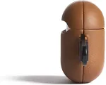 Mujjo Kaitse&uuml;mbris Apple AirPods 4, pruun, naturaalsest nahast,