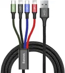 BASEUS 4-in-1 USB kabel Lightning, Micro-USB - 1,2 m