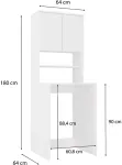 TOP E SHOP WASHING MACHINE CABINET POLA MULTI WHITE