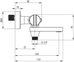 Deante Thermostatic bathtub mixer