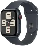 APPLE Watch SE2 (2024) GPS + Cellular LTE 44mm Midnight alumiiniumkorpus, Midnight spordirihm M/L EL MXGM3