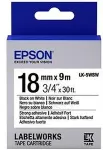 EPSON TAPE LK-5WBW STRNG ADH BLK-/WHT WHT 18/9