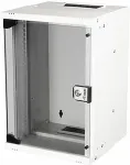 EQUIP 10" Wandgeh&auml;use Glast&uuml;r ECO 300x300mm 9U grau