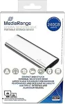 K&otilde;vaketas MEDIARANGE External SSD||Read speed 450 MB/s|Write speed 420 MB/s|Form factor M.2|NVMe Yes| 240 GB|MR1101