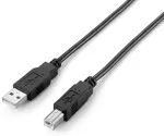 Equip USB2.0 Druckerkabel USB-A->USB-B St/St 5.00m schwarz Polybeutel