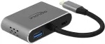 DeLOCK USB Type-C&trade; Adapter zu HDMI und VGA mit USB 3.2 Port und PD