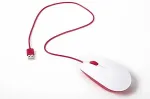 Hiir RASPBERRY PI Foundation Official Raspberry Pi Mouse (White/Red)