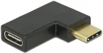 DeLOCK Adapter USB 10 Gbps USB Type-C&trade; Stecker zu Buchse gewinkelt links / rechts