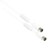 Alcasa Good Connections TV Antennenkabel wei&szlig; 1,5m