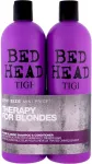 Tigi Bed Head Dumb Blonde Set (Shampoo 750ml + Conditioner 750ml) - juuksehoolduskomplekt blondidele juustele