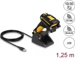 DeLOCK Industrie Barcode Scanner 1D und 2D f&uuml;r 433 MHz oder Bluetooth mit induktiver Ladestation