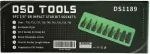 DSDTOOLS 3/8" PAVARU SMŪGINE "TORX" GALVIŅU UZGAĻI, 9 GAB. DS1189