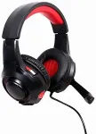 Gembird GHS-U-5.1-01 headphones/headset Wired Head-band Gaming Black, Red