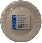 Profi Papptaldrik 18cm, valge, 100tk/pk
