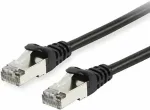 EQUIP Patchkabel Cat6 S/FTP 2xRJ45 50.00m schwarz LSZH Polybeutel