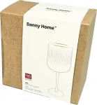 Home4you Veinipokaalid GOLD RIM 2tk H19,7cm, 400ml