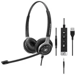 EPOS Sennheiser Century SC 665 USB - Headset - On-Ear - kabelgebunden - USB, 3,5 mm Stecker - Schwarz, Silber (507257)