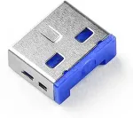 No name SmartKeeper Basic "USB-A Port" Blocker dunkelblau 6 Stk.+Key