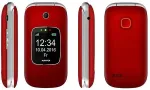 Mobiiltelefon ALIGATOR V650 Senior red-silver+st.nab