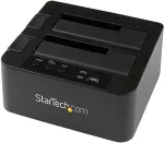 StarTech.com USB3.0 / eSATA auf 2,5 / 3.5 Festplatten Dupliziere / Kopierstation - Speicher-Controller mit Netzanzeige - 6,4 cm, 8,9 cm (2.5, 3.5) - SATA 6Gb/s - 6GBps - USB3.0 - Schwarz (SDOCK2U33RE)