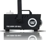 Light4Me Fog 600W LED Ball - smoke and fog machine with backlit smoke effect + disco ball