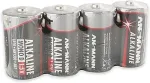 Ansmann 1x4 Alkaline Mono D LR 20 red-line