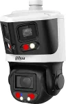 Dahua V&auml;liskaamera p&ouml;&ouml;rlev IP SDT3E410-8P-MB-A-PV1 PANORAAMNE TiOC WizSense Smart Dual Light - 3.7 Mpx, 8 Mpx 4 ... 40 mm, 2 X 2.8 mm