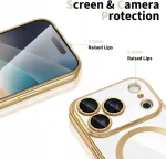 Tech-Protect kaitse&uuml;mbris Apple iPhone 17 Pro MagFlex MagSafe, kuldne/l&auml;bipaistev