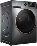 TCL | Washing machine with dryer | CP1012SA0 | Energy efficiency class A/E | Front loading | Washing capacity 10 kg | 1200 RPM | Depth 63 cm | Width 60 cm | Display | LED | Drying system | Drying capacity 6 kg | Steam function