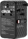 VERBATIM Charge'n'Travel Adapter 70W 2C retractable black