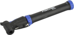 Fischer Mini-Fahrrad-Luftpumpe, H&ouml;he: 265 mm kompakte Abmessungen: (H)265 x (B)80 x (T)35 mm, mit Doppel - 1 St&uuml;ck (85593)