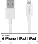 DELTACO USB-A to Lightning, MFi C89, 2m, valge