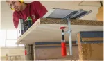 BESSEY all-steel table clamp GTR12 (silver/red, 120/60, for guide rails)