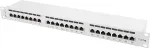 LANBERG PATCH PANEL 24 PORTS 1U 19" CAT.5E FTP SHIELDED GREY
