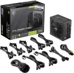Toiteplokk Msi MAG A1000GL PCIE5 II power supply unit 1000 W 24-pin ATX ATX Black