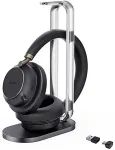 YEALINK Bluetooth Headset BH76 Plus with Charging Stand UC Black USB-C/A