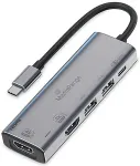 MEDIARANGE HUB USB-C 5 in 1 Multiport Adapter, silber