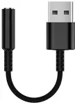 Helikaart EQUIP Adapter USB-A-> 4-Pin 3.5mm St/Bu DAC 0.15m beige