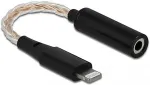 DELOCK Audio Adapter 8 Pin Lightning&trade; Stecker DAC 24 Bit/48 kHz Hi-Res zu 3,5 mm 4 Pin Klinkenbuchse 10,5 cm