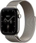 APPLE Watch Series 12 GPS + Cellular 46mm Natural Titanium Case with Natural Milanese Loop M/L
