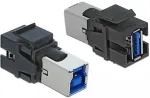 Delock Keystone Modul USB 5 Gbps A Buchse > USB 5 Gbps B Buchse schwarz